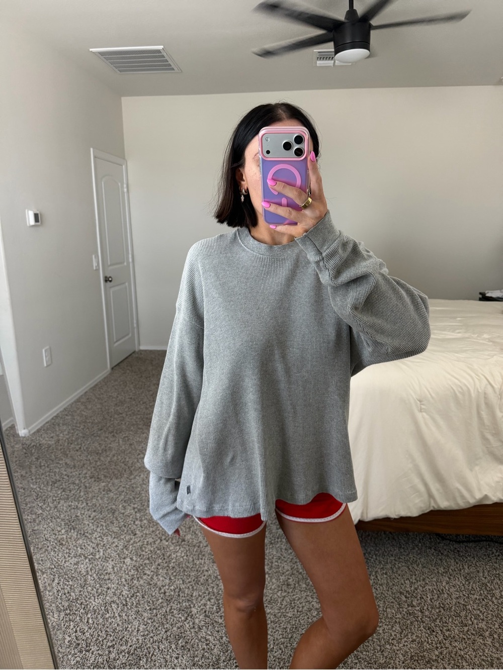 Vintage waffle knit tee